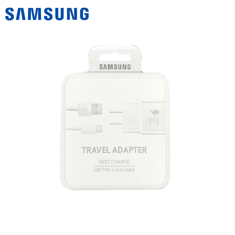 Kit Cargador Samsung Travel Adapter Fast Charger USB Type-C 15W S8 y P10 Blanco