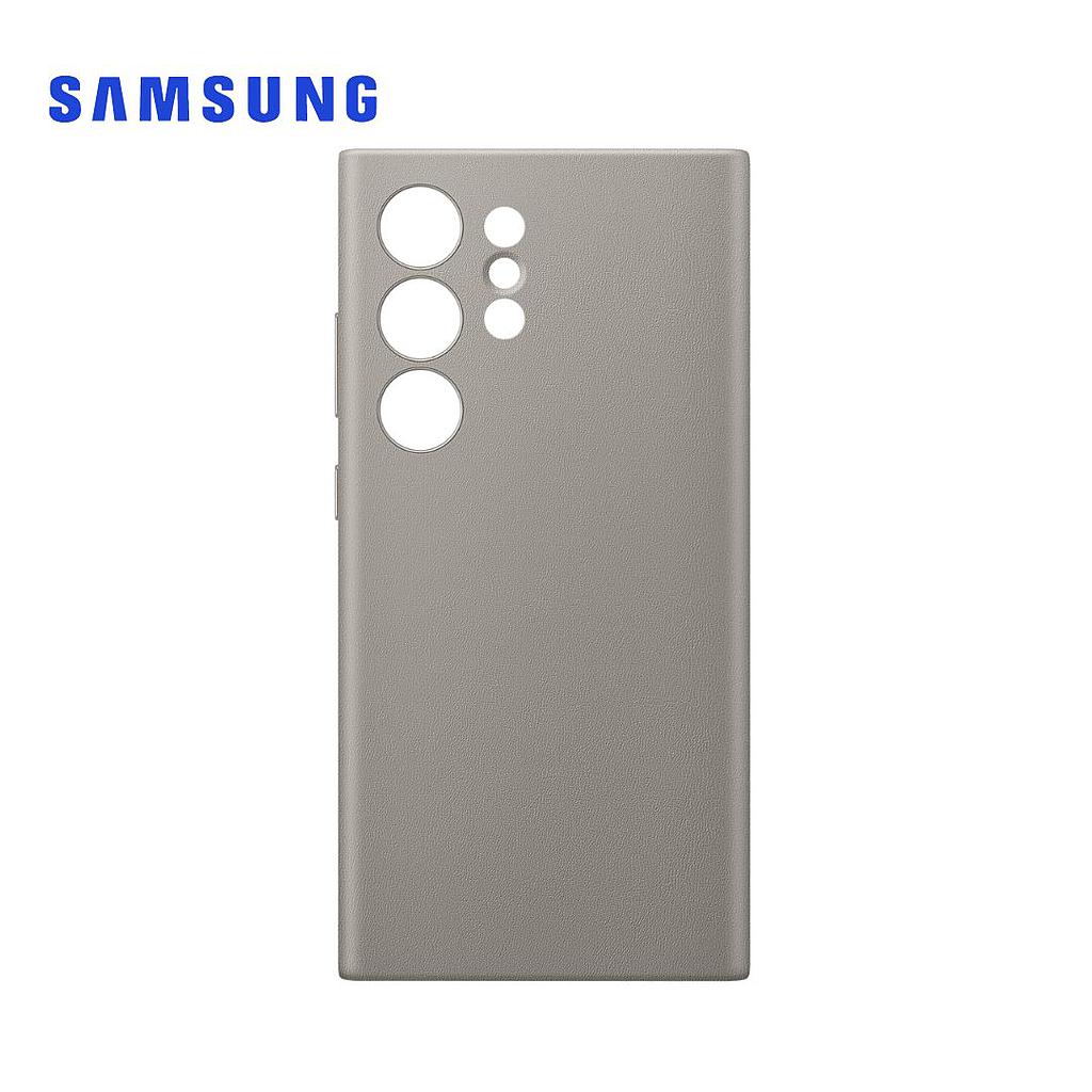 Protector Samsung Galaxy para S24 Ultra de Cuero Vegano color Cafe (GP-FPS928HCA)